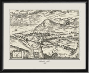 Pesaro, Italy, 1581 Georg Braun and Franz Hogenberg