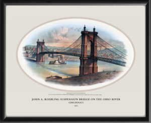 John A. Roebling Bridge on the Ohio River
