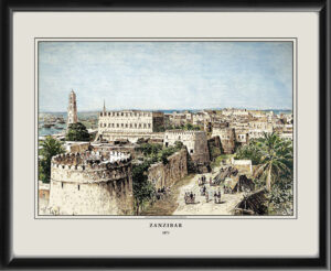 Zanzibar City 1873 Élisee Reclus and Thomas Taylor Color