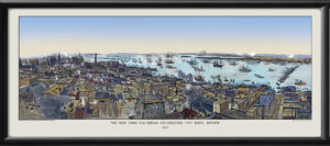 New York City NY 1892 Panorama from Brooklyn