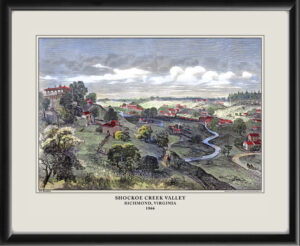 Shockoe Creek Valley, Richmond VA 1866 JR Hamilton