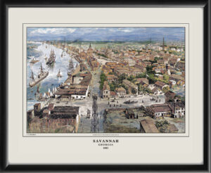 Savannah GA 1883 J.O Davidson Color