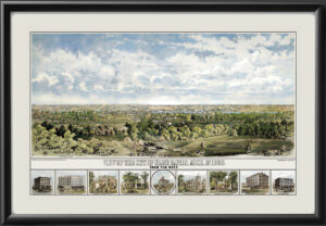 Grand Rapids, Michigan 1860 Color