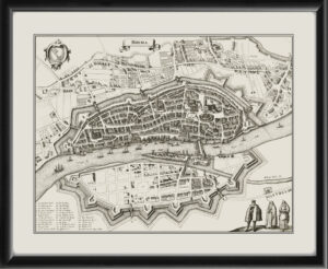 Bremen Germany 1653 Matthaeus Merian and Martin Zeiller