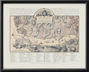 Island of Menorca, drawn by Jean Pierre Sarrazin de Montferrier 1782