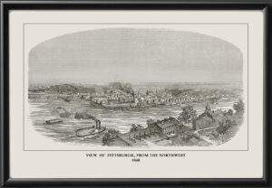 Pittsburgh PA 1848 from the Northwest