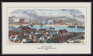 Pittsburgh PA from the Soldiers Monument 1872 Alfred R. Waud