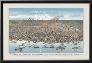 Detroit MI 1889 Color