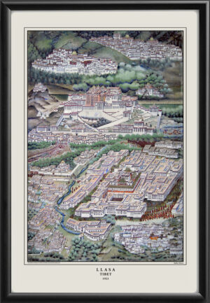 Llasa Tibet 1921 Balduv Sharav