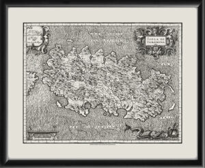 Island of Sardinia 1620 Giovanni Antonio Magini