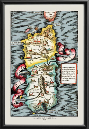 Island of Sardinia 1554