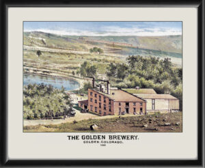 Golden Brewery, Golden CO 1880 (Color)