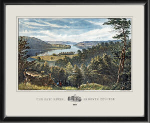 Hanover IN 1850 - The Ohio River from Hanover College