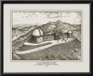 Lick Observatory on Mt. Hamilton, San Jose 1899