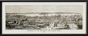 Panorama Of San Francisco and Contra Costa 1860