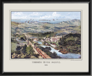 Through to the Pacific 1870 Currier & Ives