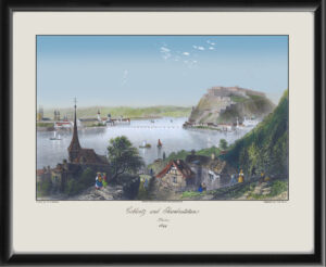 Koblentz and Ebrenbreitstein Germany 1844 William Henry Bartlett 1844