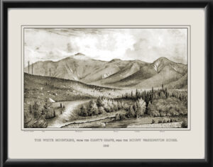 The White Mountains, from the Giant’s Grave, near the Mount Washington House 1848
