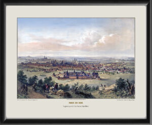 Paris in 1620, general view taken from the Butte Chaumont by Felix Benoist