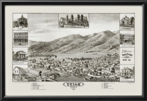 Ukiah California 1884 B.W. Pierce