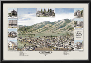 Ukiah California 1884 B.W. Pierce