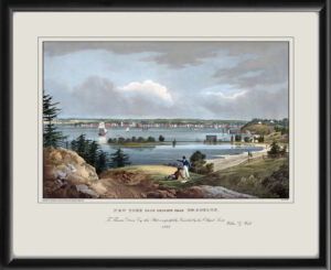 New York City from Brooklyn Heights, looking west-northwest across the East River 1823