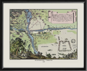 Stavishche Ukraine 1664 Caspar Merian