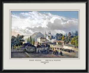 Кременець Kremenets, Volhynia Ukraine 1847 Alphonse Bichebois