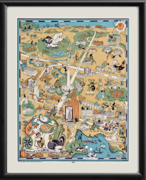 Oriole Map of Baltimore 1935
