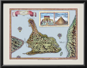 Bali, Indonesia 1760 by French cartographer J. Nicholas Bellin