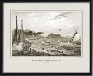 New York City NY - Battery & Castle Garden 1836