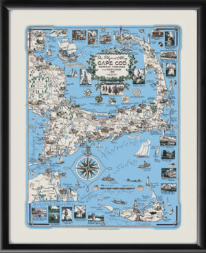 Cape Cod MA 1949 - The Pilgrim Map