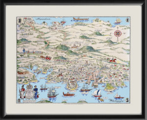 Auckland NZ 1840-60 1951 by John Cecil Hill