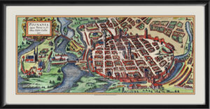 Poznan Poland 1617 Georg Braun & Frans Hogenberg