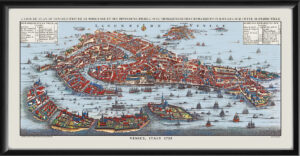 Venice Italy 1720 Henri Chatelain from Atlas Historique color