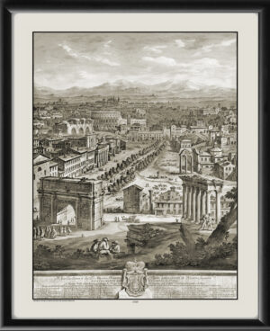 Rome Italy 1765 Campo Vaccino Giuseppe Vasi