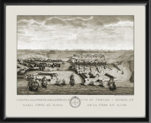 Valetta Malta 1740 Joseph Goupy