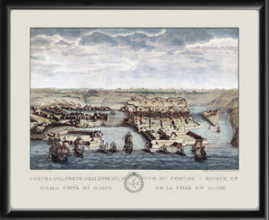 Valetta Malta 1740 Joseph Goupy