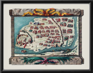 Diu in Gujarat India 1747 Jacques Nicolas Bellin