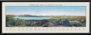 Lausanne Switzerland and Panorama of the Alps 1826