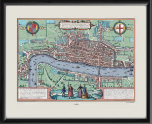 London England 1572 Braun and Hogenberg