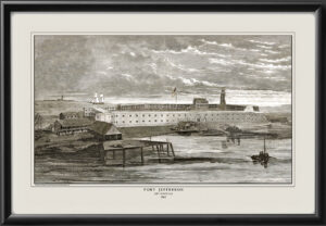 Fort Jefferson on Garden Key, Dry Tortugas, Florida 1865 Harper's Weekly