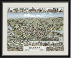 Bangor PA 1885 Color