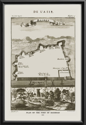 Plan of the fort of Baghdad Iraq 1683