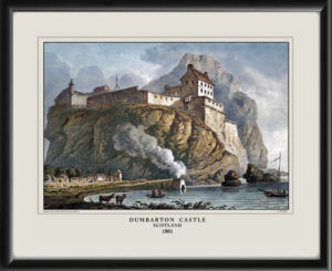 Dumbarton Castle Scotland 1801 James Merigot