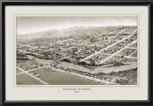 Saratoga WY 1903 Merritt D. Houghton on the North Platte River