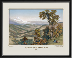 Valley of the Willamette River OR 1848 Henry J. Warre