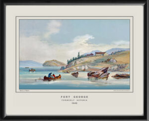 Fort George formerly Astoria 1849 Henry Warre