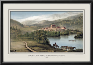 Coeur D'Alene ID 1863 - Mission in the Rocky Mountains by Gustavus Sohon