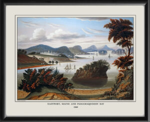 Eastport ME 1860 and Passamaquoddy Bay by Thomas Chambers